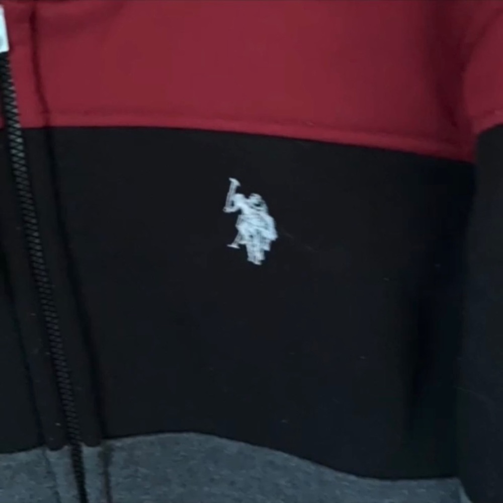 Men’s polo lined hoodie full zip